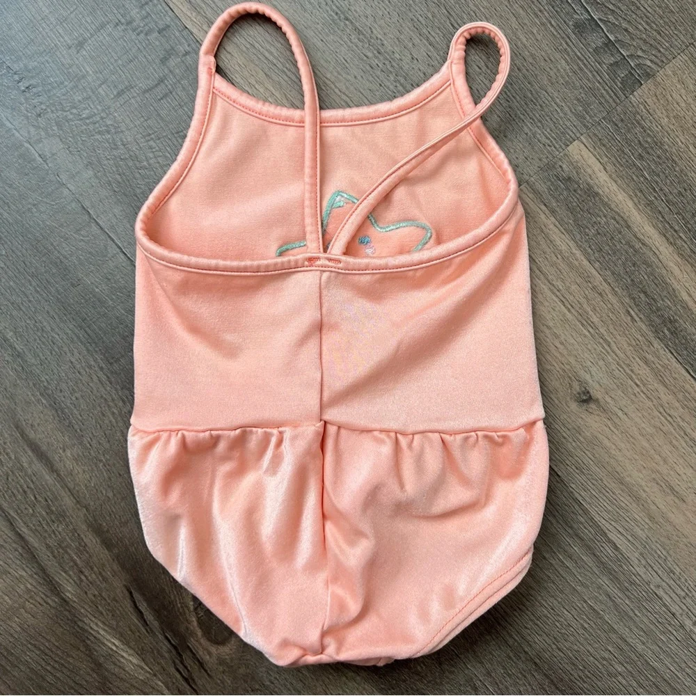 Vintage Carter's Toddler One Piece Swimsuit Peachy Pink Size 2T